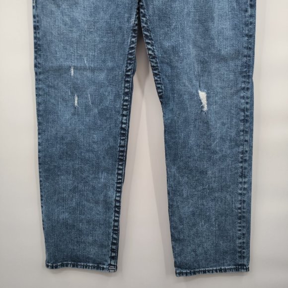 TRUE RELIGION DEVIN Men's Loose Straight Jeans Blue Size 32 - Picture 4 of 12